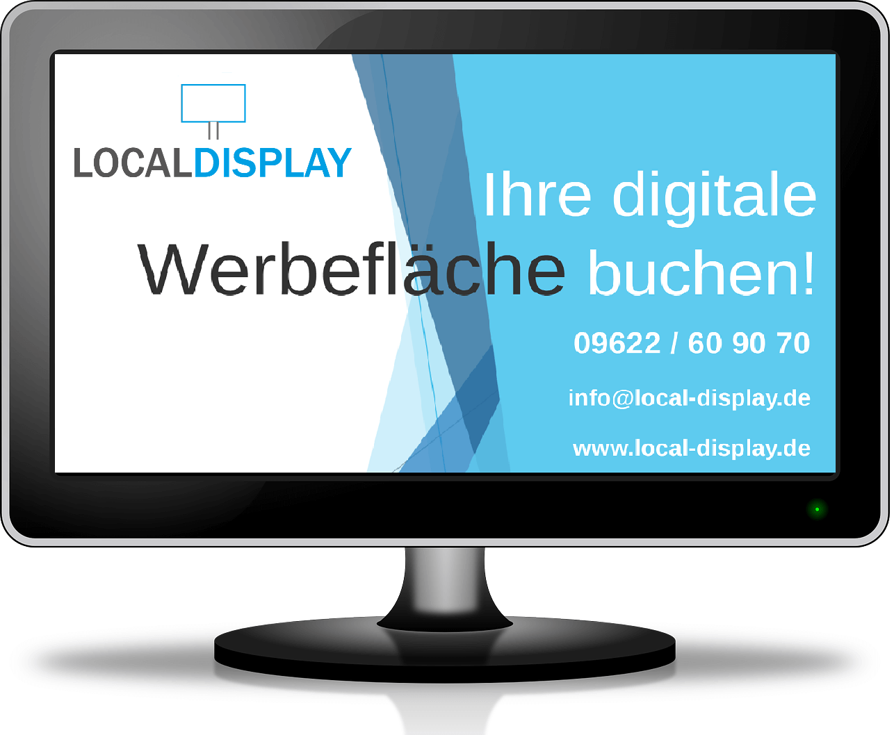 Darstellung eines Displays mit Werbung