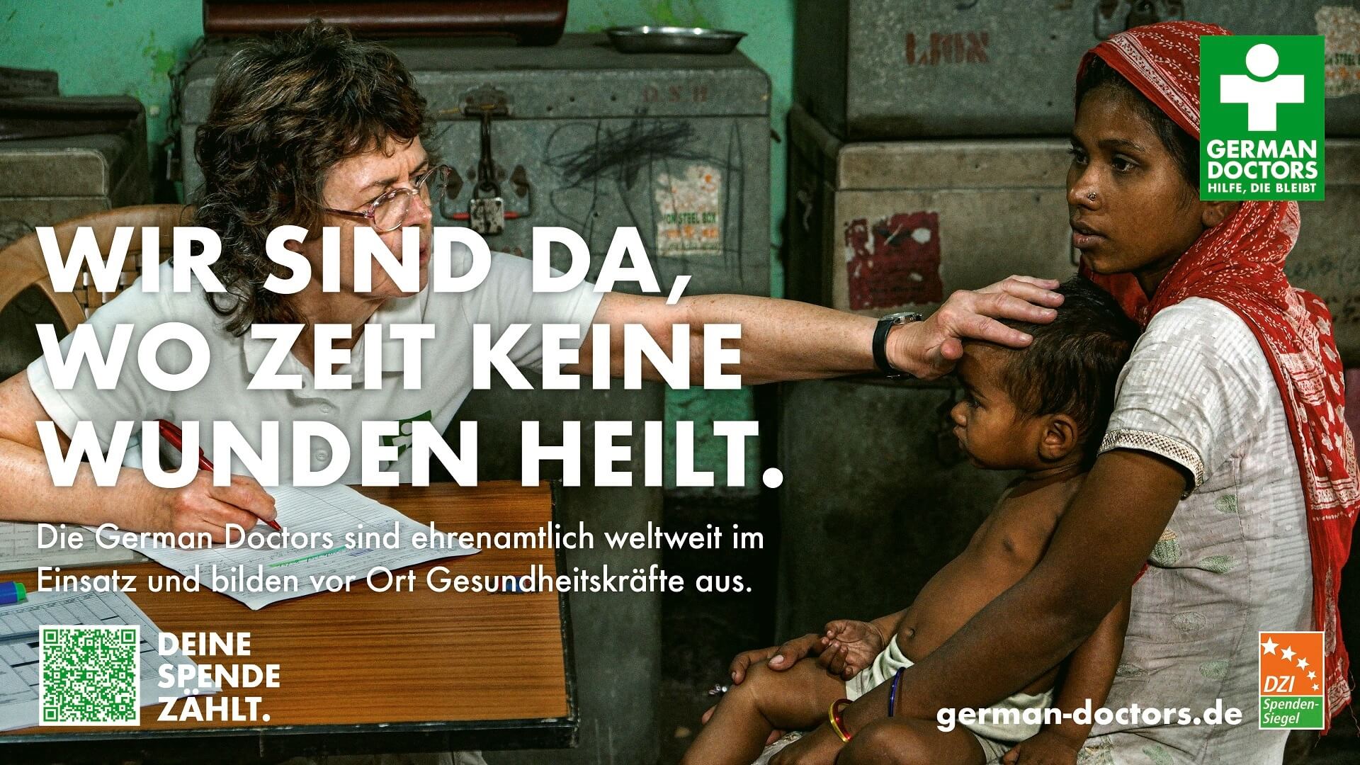 Zeigt die Werbefläche von German Doctors