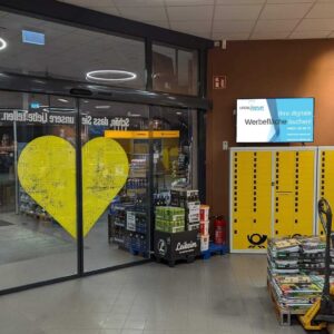 Zeigt das Werbedisplay im Edeka Schwarzenfeld